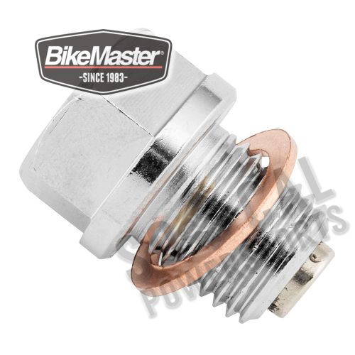 BikeMaster - BikeMaster Steel Magnetic Oil Drain Plug - 14mm x 1.5 - 151683