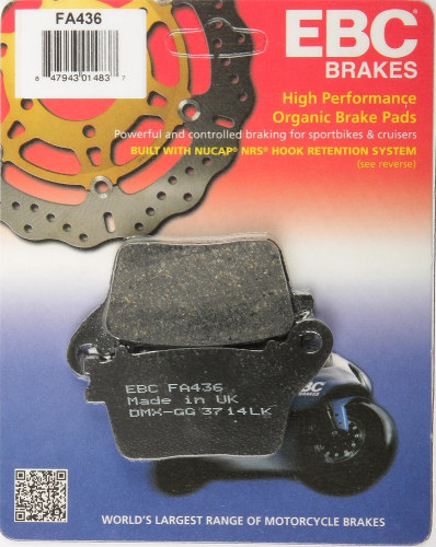 EBC - EBC Organic Brake Pads - FA436
