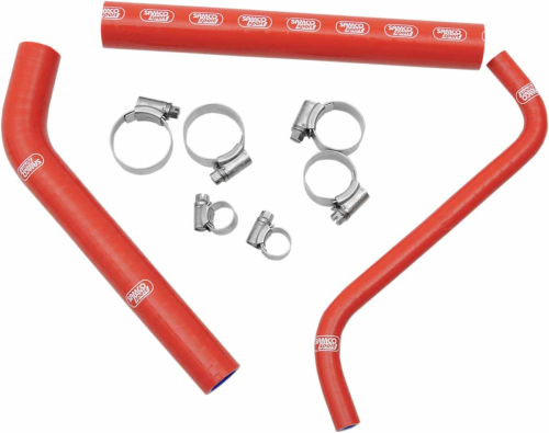 Moose Racing - Moose Racing Radiator Hose/Clamp Kit - Red - MBU-HON-39-RD