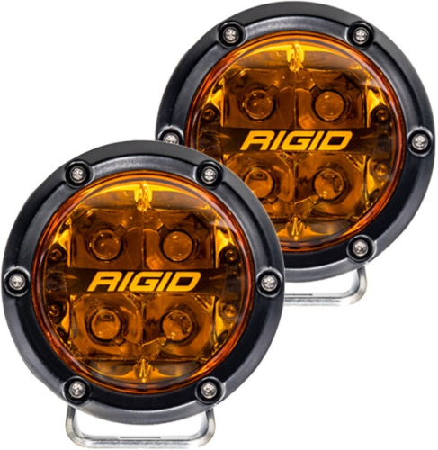 RIGID Industries - RIGID Industries 360-Series Spot Lights - 4in - Amber - 36123