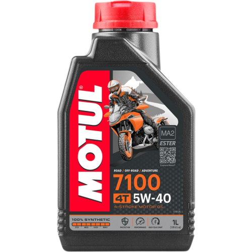 Motul - Motul 7100 4T Synthetic Ester Motor Oil - 5W40 - 1L. - 104086
