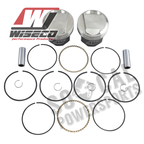 Wiseco - Wiseco K Piston Kit (80ci. Domed) - Standard Bore 3.498in., 10:1 Compression - K1665