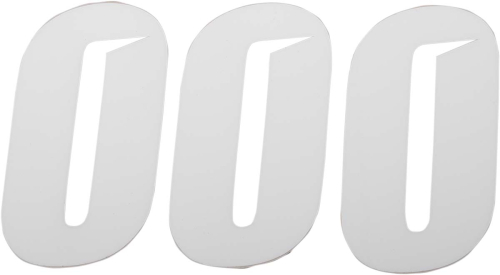 DCOR - DCOR Slash Series Individual Numbers 4in. - No.0 - White - 45-28-0