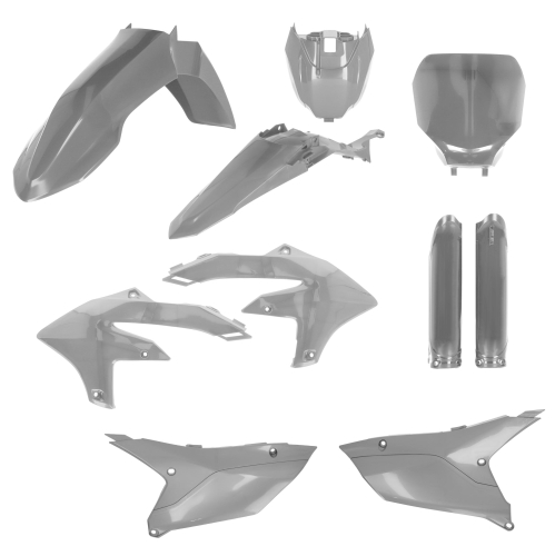 Acerbis - Acerbis Full Plastic Kit - with Tank Cover - Gray - 2979590011