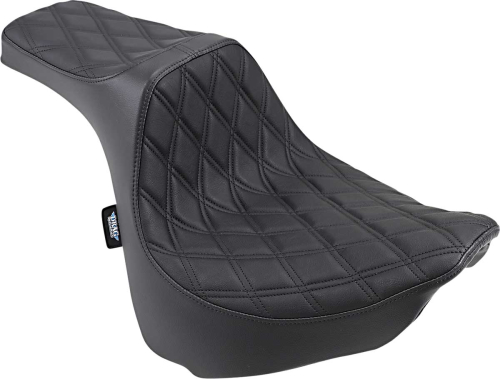 Drag Specialties - Drag Specialties Predator III Seat - Double Diamond - Black Thread - 0802-1072