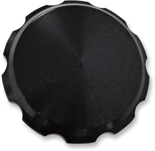Joker Machine - Joker Machine Serrated Billet Gas Cap - Smooth - Black Anodized - 10-442B