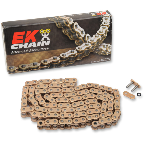 EK Chain - EK Chain 520 ZVX3 Series ZX-Ring Chain - 150 Links - Gold - 520ZVX3-150G