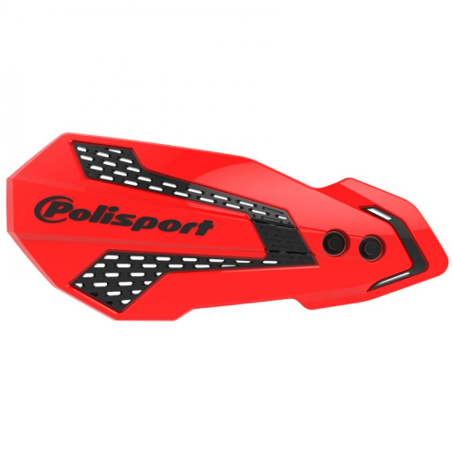 Polisport - Polisport MX Flow Handguards - Red/Black - 8308200034