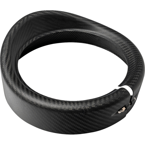 SLYFOX - SLYFOX 7in. Headlight Trim Ring with Visor - Black Matte - 1508-3112