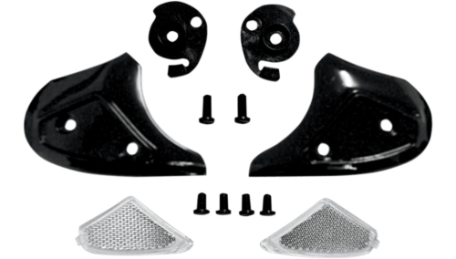 AFX - AFX Side Cover Kit for FX-50 Helmets - Flat Black - 0133-0580