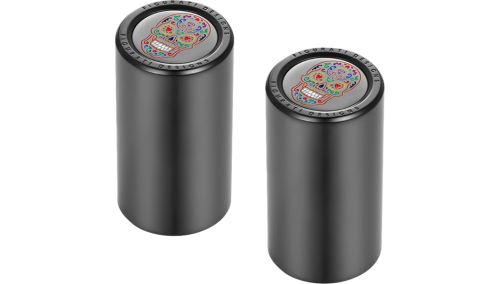 Figurati Designs - Figurati Designs Long Docking Cover - Black with Sugar Skull - FD30-DC-25-45-BLK