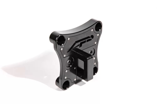 Agency Power - Agency Power Billet Radius Rod Plate with D-Ring - Black - AP-BRP-X3-250-BLK