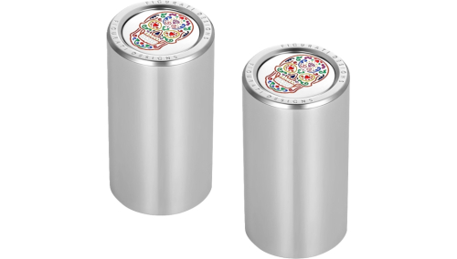 Figurati Designs - Figurati Designs Long Docking Cover - Mirror Polished with Sugar Skull - FD30-DC-25-45-SS