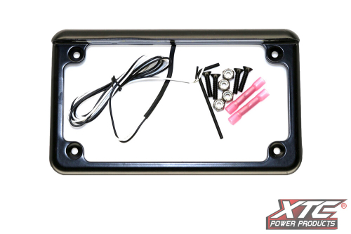 XTC Power Products - XTC Power Products License Plate Frame with LED - Universal - LF-6BK