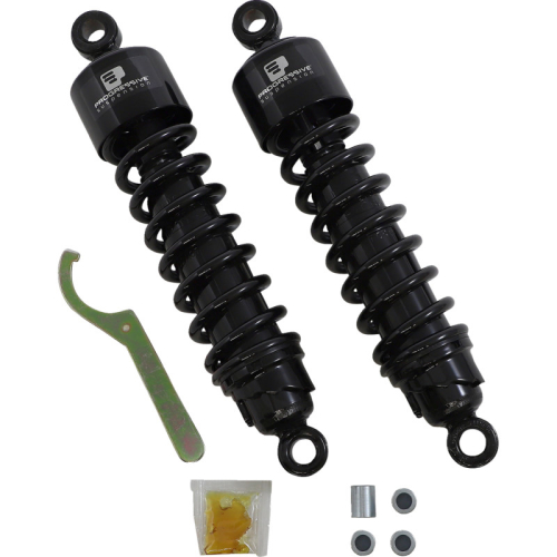 Progressive Suspension - Progressive Suspension 412 Series Magnum Steel Spring 12.5in. Shock - Black - 412-4267B