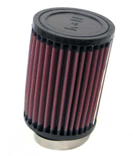 K&N Engineering - K&N Engineering Universal Round Straight Air Filter - Rubber End Cap - RU-1080