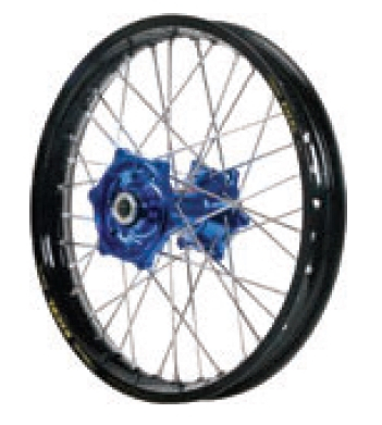 Dubya - Dubya MX Front Wheel with DID DirtStar Rim - 1.60x21 - Blue Hub/Black Rim - 70-4172DB