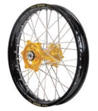 Dubya - Dubya MX Rear Wheel with Excel Rim - 2.15x18 - Gold Hub/Black Rim - 70-3115GB