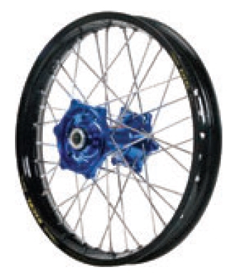 Dubya - Dubya MX Front Wheel with DID DirtStar Rim - 1.60x21 - Blue Hub/Black Rim - 70-4132DB