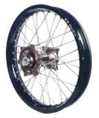Dubya - Dubya MX Front Wheel with DID DirtStar Rim - 1.60x21 - Magnesium Hub/Black Rim - 70-4175MB