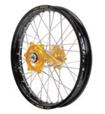 Dubya - Dubya MX Rear Wheel with Excel Rim - 2.15x18 - Gold Hub/Black Rim - 70-3066GB
