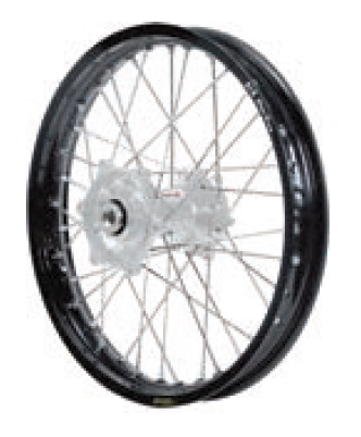 Dubya - Dubya MX Rear Wheel with Excel Rim - 1.85x19 - Silver Hub/Black Rim - 70-3116SB