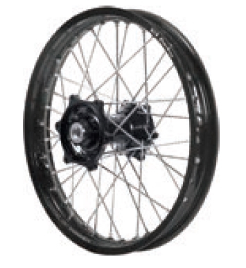 Dubya - Dubya MX Front Wheel with Excel Rim - 1.40x17 - Black Hub/Black Rim - 70-1095BB