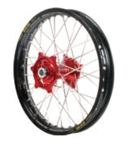 Dubya - Dubya MX Rear Wheel with DID DirtStar Rim - 2.15x18 - Red Hub/Black Rim - 70-4153RB