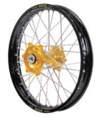 Dubya - Dubya MX Rear Wheel with DID DirtStar Rim - 1.85x19 - Gold/Black - 70-4154GB