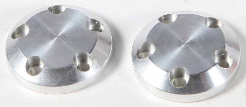 Shogun Motorsports - Shogun Motorsports Carbon S5 Fiber Frame Slider Replacement End Caps - Silver - 710-0905