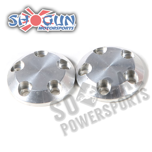 Shogun Motorsports - Shogun Motorsports Carbon S5 Fiber Swingarm Slider Replacement End Caps - Silver - 710-0925