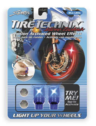 Street FX - Street FX Tire Technix Motion Activated Wheel Effects - Micro - Blue - 1042194