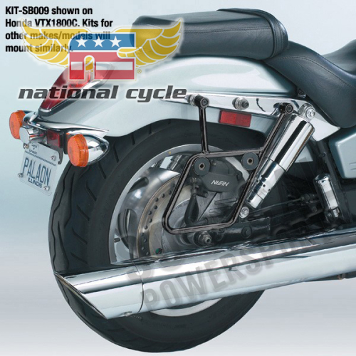 National Cycle - National Cycle Cruiseliner Saddlebag Mount Kit - Black - KIT-SB007