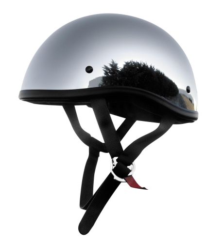 Skid Lid Helmets - Skid Lid Helmets Original Solid Helmet - U-70 CHR XS - Chrome - X-Small