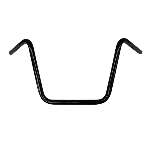 Bikers Choice - Bikers Choice 1in. High Buckhorn Custom V-Twin Handlebar - Black - 405209