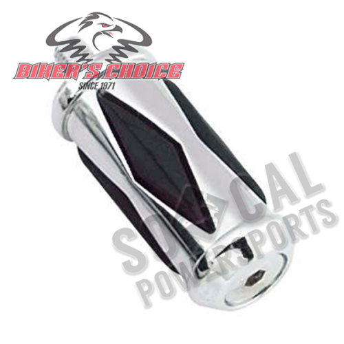 Bikers Choice - Bikers Choice Chrome-N-Cushion Diamond Shifter Pegs - 493948