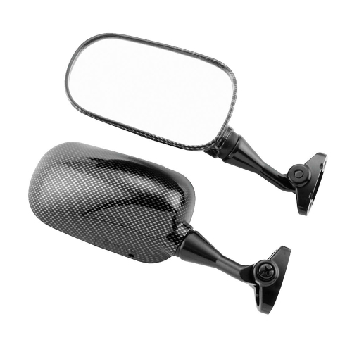 BikeMaster - BikeMaster OEM Replacement Mirror - Left - Carbon Fiber - 600221