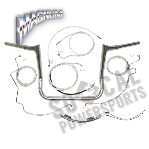 Magnum - Magnum 1-1/4in. Viking Bagger Handlebar Kit - 14in. - Chrome - 38834-414