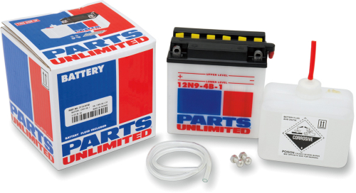 Parts Unlimited - Parts Unlimited 12V Conventional Battery Kit - 12N9-4B-1-FP