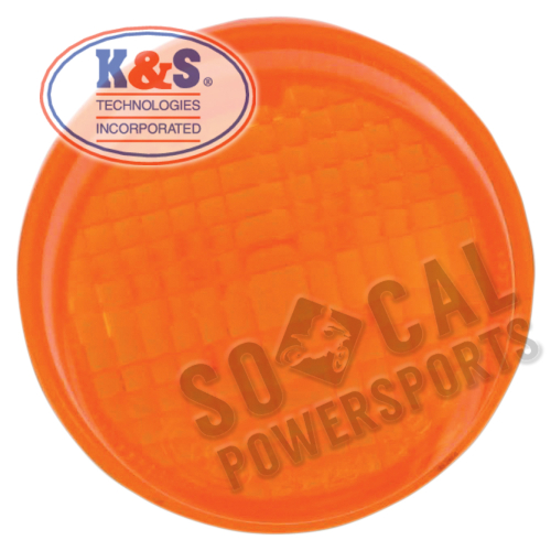 K&S Technologies - K&S Technologies DOT Approved Turn Signal Replacement Lens - Amber - 25-1250