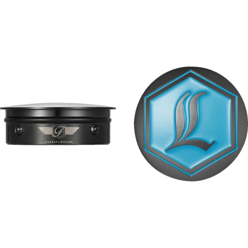 Figurati Designs - Figurati Designs Swing Arm Covers - Mirror Polished Black with Legends Suspensions Logo - FD02-LGD-BLK