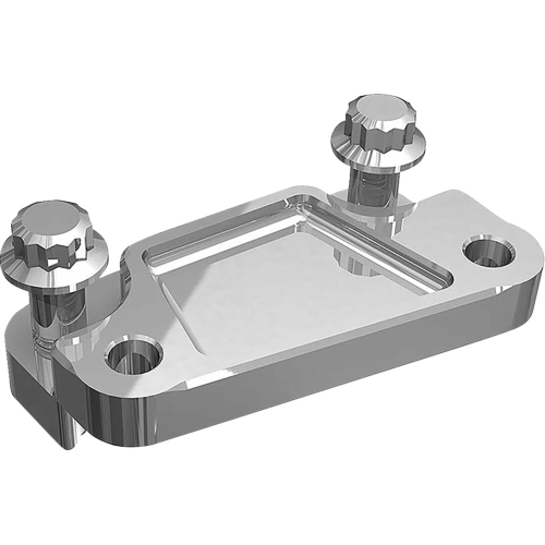 Hawg Halters Inc - Hawg Halters Inc Caliper Adapter Brackets Left Hand - Chrome - FBAXCC-13LH
