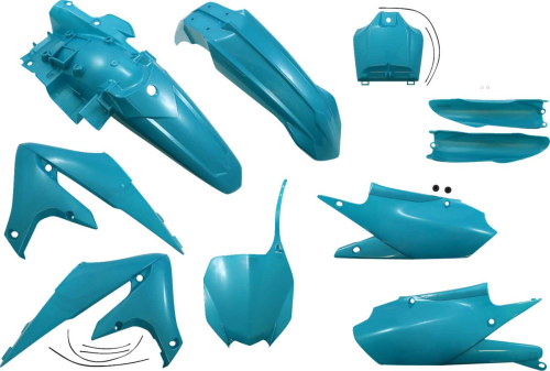 Acerbis - Acerbis Full Plastic Kit - Teal Metallic - 2736357441