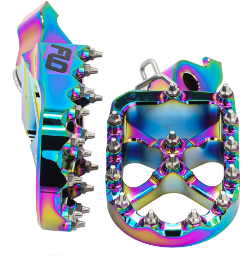 Flo Motorsports - Flo Motorsports Pro Series Foot Pegs - Jet Fuel - FPEG-796JET