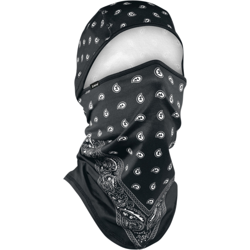 Zan Headgear - Zan Headgear SportFlex Series Convertible Balaclava - WB4L101 - Black Paisley - OSFM