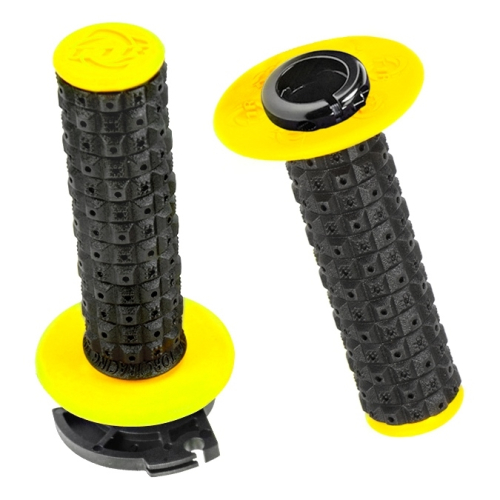 TORC1 Racing - TORC1 Racing Defy Enduro MX Grips - Black/Yellow - 2650-0206