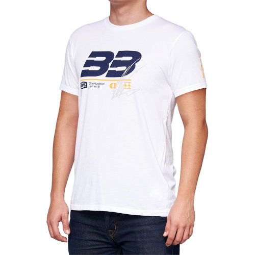 100% - 100% BB33 Signature T-Shirt - BB-32140-000-12 - White - Large