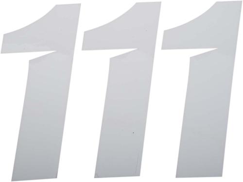 DCOR - DCOR Slash Series Individual Numbers 7in. - No.1 - White - 45-32-1