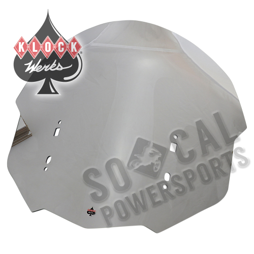 Klock Werks - Klock Werks Flare Windshield - Clear - KWW-06-0514