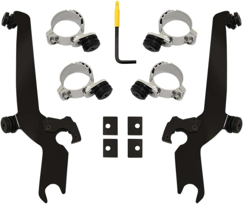 Memphis Shades - Memphis Shades Trigger-Lock Mount Kit for Sportshield Windshields - Black - MEB2031